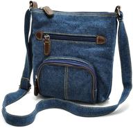 👜 zoonai women's crossbody shoulder bag with multiple pockets - small organizer purse wallet logo