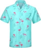 hawaiian tropical stretch floral shirts for men - stylish clothing logo