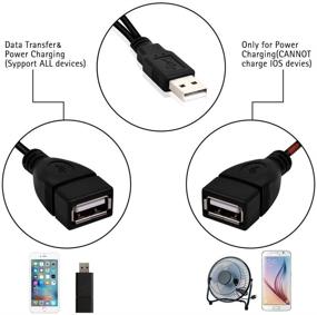 img 2 attached to 💻 USB 2.0 A Male к Dual USB Female Jack Y Splitter Hub Power Extension Adapter Cable 💻 USB 2.0 Вилка A к двойному гнезду USB Типа A Y-разветвительный хаб удлинитель кабеля