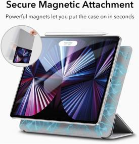 img 2 attached to 📱 ESR Magnetic Case for iPad Pro 11 2021/2020/2018 - Auto Sleep/Wake, Pencil 2 Support, Grey