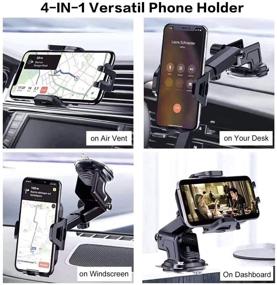 img 3 attached to 📱 Convenient and Reliable Car Phone Holder Mount for All Smartphones - Easy Clamp, Ultra Durable, Hands-Free Universal Dashboard Cell Phones Holder Compatible with iPhone 12 11 Pro XS Max SE 8 Samsung S21 S20 Others