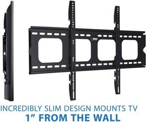 img 1 attached to Mount-It! Low-Profile TV Mount: Flush Large TV Wall Mount for 42-70 inch Screen TVs - Slim & Sturdy Design (220 lbs Capacity, VESA 850x450 Compatibility)