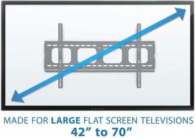 img 2 attached to Mount-It! Low-Profile TV Mount: Flush Large TV Wall Mount for 42-70 inch Screen TVs - Slim & Sturdy Design (220 lbs Capacity, VESA 850x450 Compatibility)