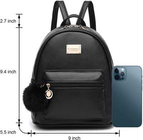 img 2 attached to Fashion Backpack Leather Satchel Daypacks Women's Handbags & Wallets in Satchels