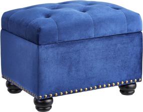 img 4 attached to 🔵 Blue Ottomans - First Hill FHW WFO016BLUE Collection