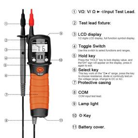 img 2 attached to 🔌 ANNMETER AN-38B: Pen Type Multimeter for Electrical Testing - AC/DC Voltage 600V, Resistance 20M Ohm, Autoranging Diode Test, Continuity Reader