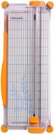 fiskars surecut portable paper trimmer, 12 inch cut, orange - 154450-1009: compact and efficient paper cutting tool logo