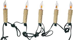 img 4 attached to Cozy and Realistic: Discover the Kurt Adler 7-Light Flicker Flame Candle Light Set