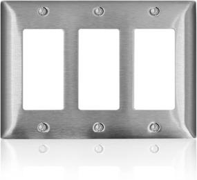 img 1 attached to Leviton SL263 Wallplate Stainless Steel