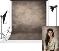 📸 urctepics 5x7ft pro microfiber beige portrait background for photographer - abstract light brown portrait backdrop | tan backdrops with old paper texture | studio props logo