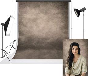 img 4 attached to 📸 UrcTepics 5x7ft Pro Microfiber Beige Portrait Background for Photographer - Abstract Light Brown Portrait Backdrop | Tan Backdrops with Old Paper Texture | Studio Props