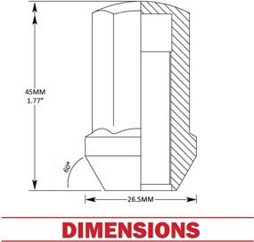 img 3 attached to 20-штук. Оригинальные колпачки M14 X 1.50 черные для дисков Chrysler 300, Dodge Charger, Challenger, RAM 1500, 2500