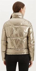 img 1 attached to Womens Casual Quilted Padded Puffer Women's Clothing and Coats, Jackets & Vests