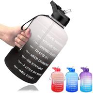 💧 improve hydration - buildlife 1 gallon water bottle with straw, time marker, and leakproof design. bpa free sports water jug to help you stay hydrated throughout the day logo