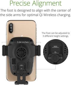 img 1 attached to 📲 iOttie Беспроводное автомобильное зарядное устройство Auto Sense Qi Зарядное автоматическое зажимное крепление на панель приборов: iPhone, Samsung Galaxy, Huawei, LG и другие