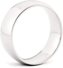 img 3 attached to JFSG High Polish Stainless Steel Comfort Wedding Band - Durable & Tarnish Proof Unisex Jewelry