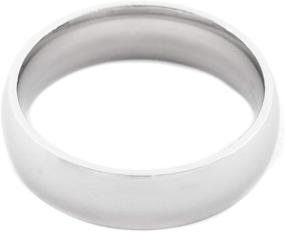 img 1 attached to JFSG High Polish Stainless Steel Comfort Wedding Band - Durable & Tarnish Proof Unisex Jewelry