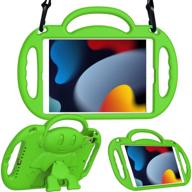 📱 avawo kid-friendly ipad 10.2 9th, 8th, and 7th generation case - lightweight shockproof handle stand with shoulder strap - green, suitable for ipad 10.2 2021/2020/2019 logo