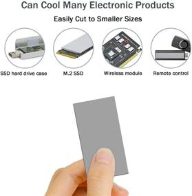 img 2 attached to 🔥 Термоподушка Thermalright 12,8 Вт/мК - Высокая температурная стойкость, не проводящая теплота силиконовая подушка для радиатора ПК/ноутбука/охлаждения GPU/CPU/LED/PS4