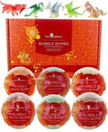🛁 two sisters spa bubble bombs - dragon surprise set: bath bombs for kids with toys inside - 6-pack gift box - safe for sensitive skin - natural fizzy and bubbly bath balls for boys and girls logo