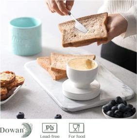 img 1 attached to 🍽️ DOWAN Counter Airtight Ceramic Turquoise: Stylish and Functional Food Storage Solution