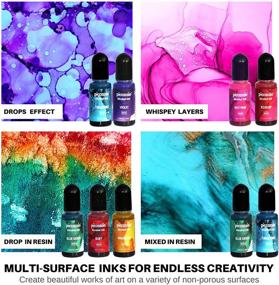 Alcohol Ink Set, 30 Bottles Vibrant Colors Concentrated Alcohol-Based Ink,  Metal Dyes, for Resin Petri Dish Making, Epoxy Resin Art, Tumbler Cup  Making,Painting, 10ml /Each