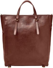 img 2 attached to 🎒 Fashionably Versatile: Fossil Women's Camilla Leather Convertible Backpack Purse Handbag