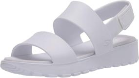 img 4 attached to Skechers Women's Footsteps Molded Double Sandal: Effortless Style and Comfort for Women's Shoes