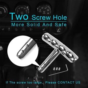img 1 attached to 🚗 Cartaoo T-Handle Gear Shift Knob Handle for Jeep Wrangler JK, Dodge Charger, Challenger & Compass