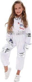 img 3 attached to Introducing the Children's Astronaut Costume Dress America: Ignite Your Child’s Imagination!