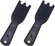 🔥 pack of 2 noa indoor grill spatula scrapers, heat resistant cleaner tool for george foreman grills logo