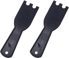 img 4 attached to 🔥 Pack of 2 NOA Indoor Grill Spatula Scrapers, Heat Resistant Cleaner Tool for George Foreman Grills