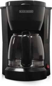 img 4 attached to ☕ 5-Cup Black Coffeemaker by BLACK+DECKER, Model DCM600B