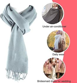 img 2 attached to Women Winter Cashmere Scarf Fashion Women's Accessories in Scarves & Wraps