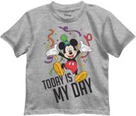 футболка disney birthday graphic t-shirt heather для мальчиков логотип