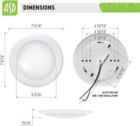 img 2 attached to ASD (24 Pack) 6 Inch LED Disk Light Dimmable Recessed Lighting Fixture White Finish Low Profile Flush Mount Ceiling Light 15=100W Eq