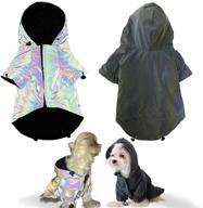 ocsoso dog reflective hoodie: waterproof, luminous, 🐶 and colorful safety coat for day and night логотип