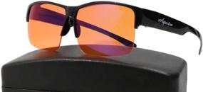 img 4 attached to 💻 Aspectus Fitover Computer Glasses - Amber Orange - Anti-Blue Light Blocking - Prescription Eyeglasses Fit - Improve Sleep Quality - Alleviate Eyestrain, Migraine Headaches, and Insomnia - for Men & Women