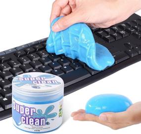 img 3 attached to 🧼 Universal Blue Cleaning Gel for Keyboards, Cars, Cameras & More