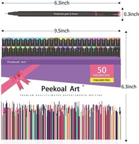 img 2 attached to 🖌️ ПиКоал 50 разноцветных ручек для журнала планирования: яркие маркеры с тонким наконечником для раскрашивания, записей и художественных дизайнов - позволяют создавать произведения идеально и в школе, и в офисе - школьные и офисные принадлежности для искусства