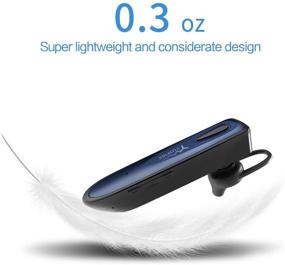 img 3 attached to Наушник Yuwiss Bluetooth с микрофоном: беспроводные внутриканальные наушники для громкой связи, подавления шума и отключения звука - совместим с iPhone, Samsung и автомобильными наушниками.