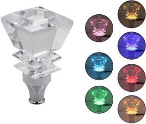 img 3 attached to 💎 Sakali Crystal Diamond Shape Car Gear Shift Knob - Universal Fit for Most Manual or Automatic Transmissions (No Lock Button), Activated Multi-Color LED Light Illumination