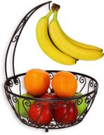 🍇 bronze fruit basket bowl with banana tree hanger by simplehouseware logo