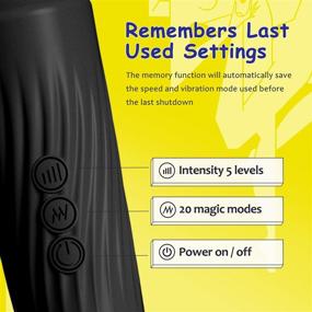 img 1 attached to Obsidian Black Personal Wand Massager - Powerful & Cordless - 20 Patterns & 5 Speeds - Memory Feature - Rechargeable - Constant Output Control - Ideal for Back and Neck Relief