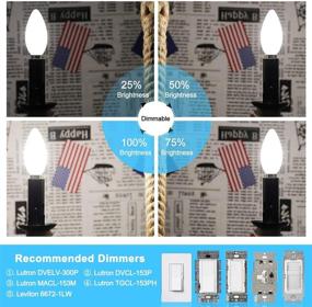 img 1 attached to 🌟 CRLight 6W Dimmable LED Candelabra Bulbs: 4000K Daylight White Illumination at Your Fingertips!