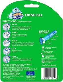img 2 attached to 🚽 Scrubbing Bubbles Toilet Bowl Cleaning Gel Starter Kit, Glade Rainshower Scent, Includes Dispenser and 6 Stamps