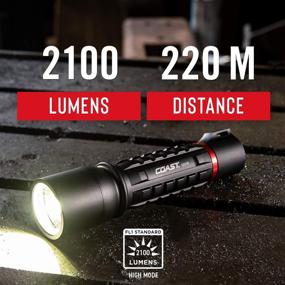 img 2 attached to 💡 High-Powered Coast XP11R Dual Power LED Flashlight with Rechargeable Functionality - 2100 Lumens