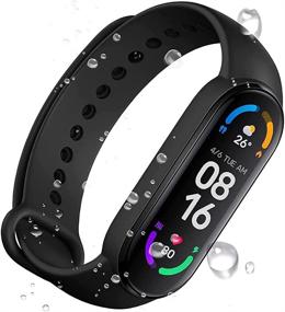 img 1 attached to RTIENWE Smart Bracelet: Advanced Sports Tracker with Heart Rate Monitor, Sleep & Activity Monitoring, Pedometer, Calorie Tracking, Message Notifications, Water Resistant - Black