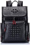 boshiho leather backpack fashion crocodile logo