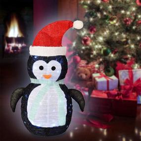 img 4 attached to Bstge Penguin Christmas Lights: Indoor/Outdoor Decorations for Home, Garden, Party & Yard